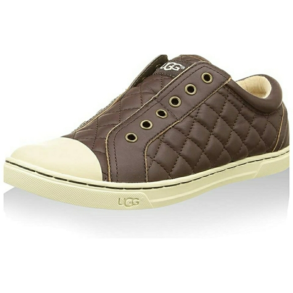 Ugg Jemma Quilted Slip-on Leather Sneakers - Picture 10 of 10